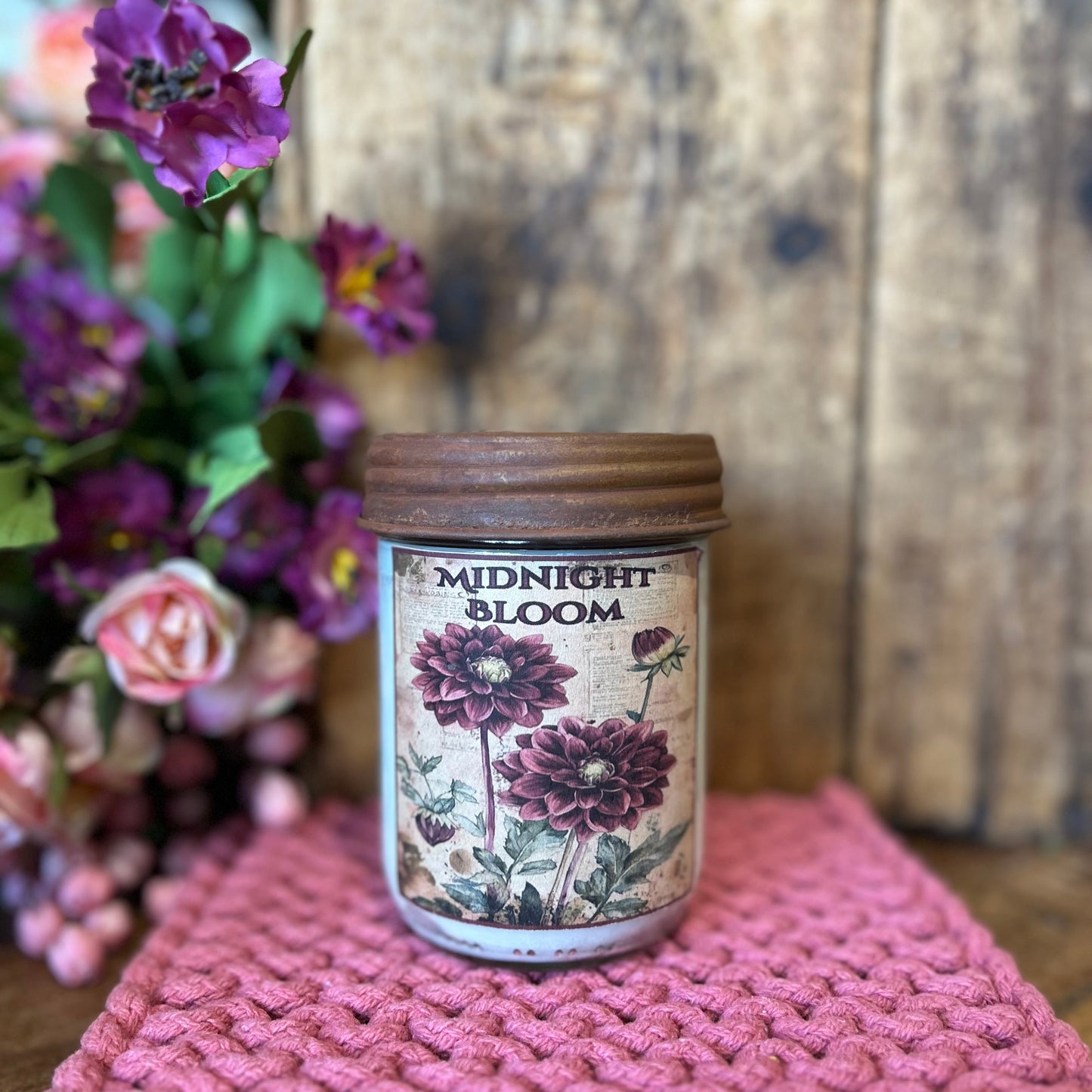 Midnight Bloom Candle - Room and Porch