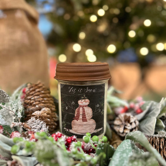 Let it Snow Candle