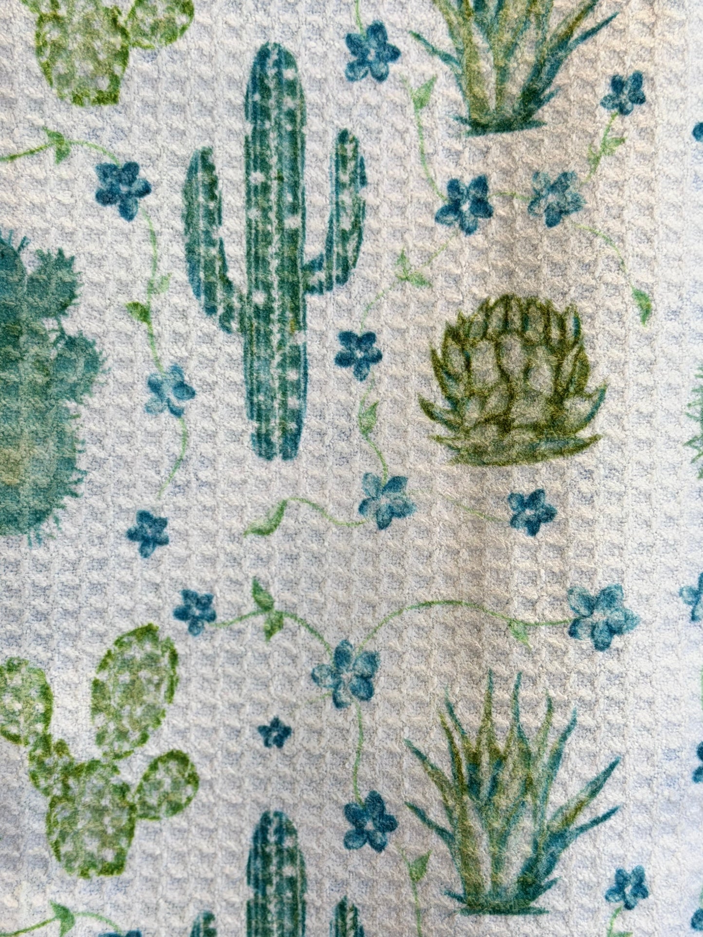 Blooming Desert Vines - 2 sided - Set of 3 Dishcloths