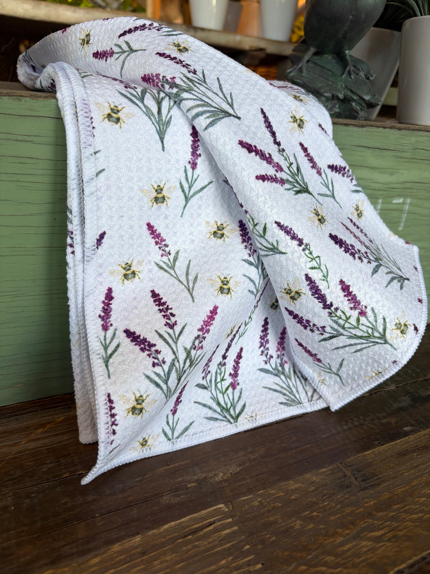 Lavender Fields - Double Sided - Hand Towel - Room and Porch
