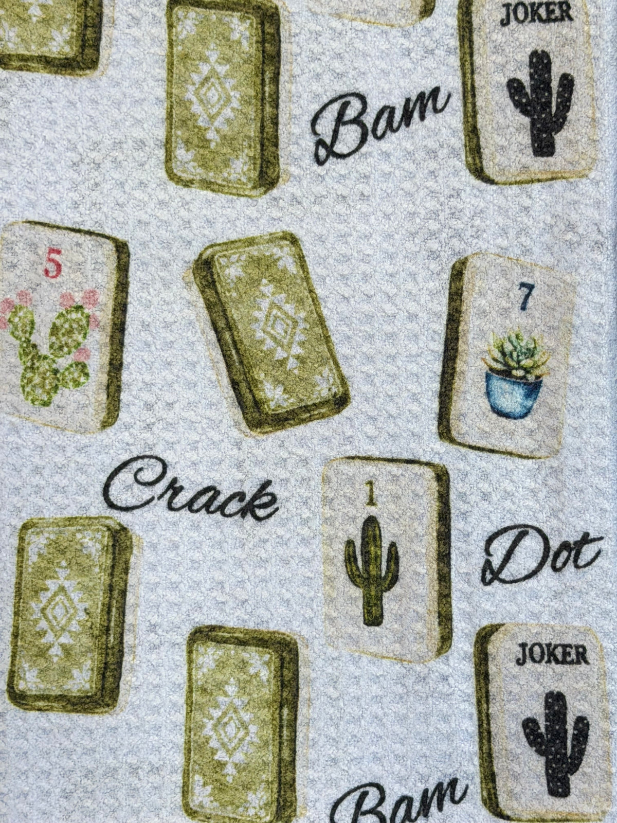 Mahjong - Double Sided -Hand Towel