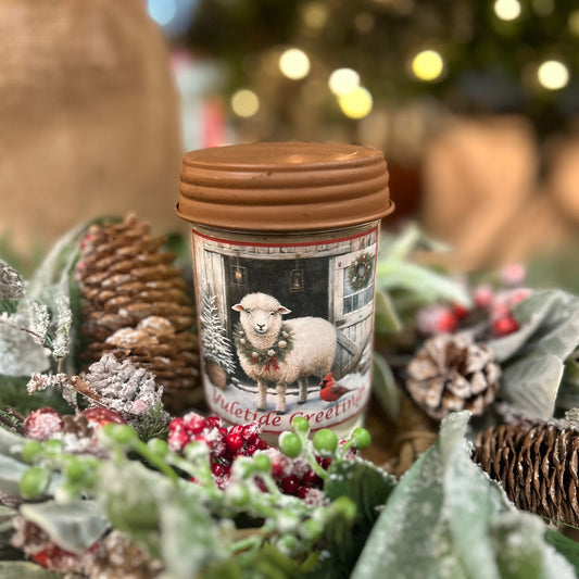 Yuletide Greetings Candle
