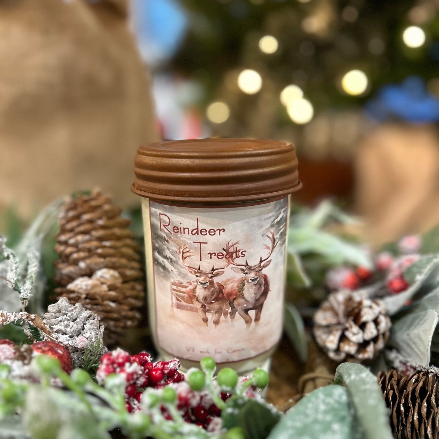 Reindeer Treats Candle