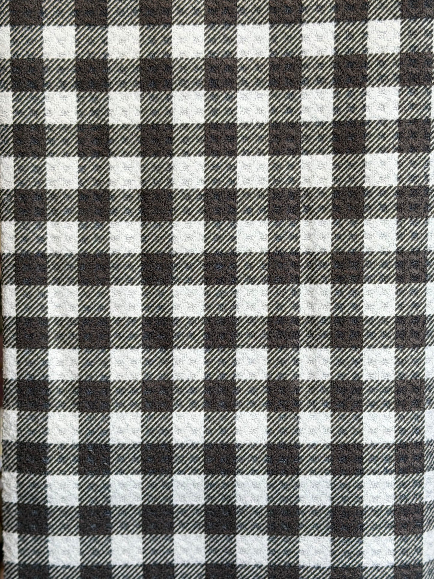 Black Gingham - 2 Sided - Set of 3 Dishcloths