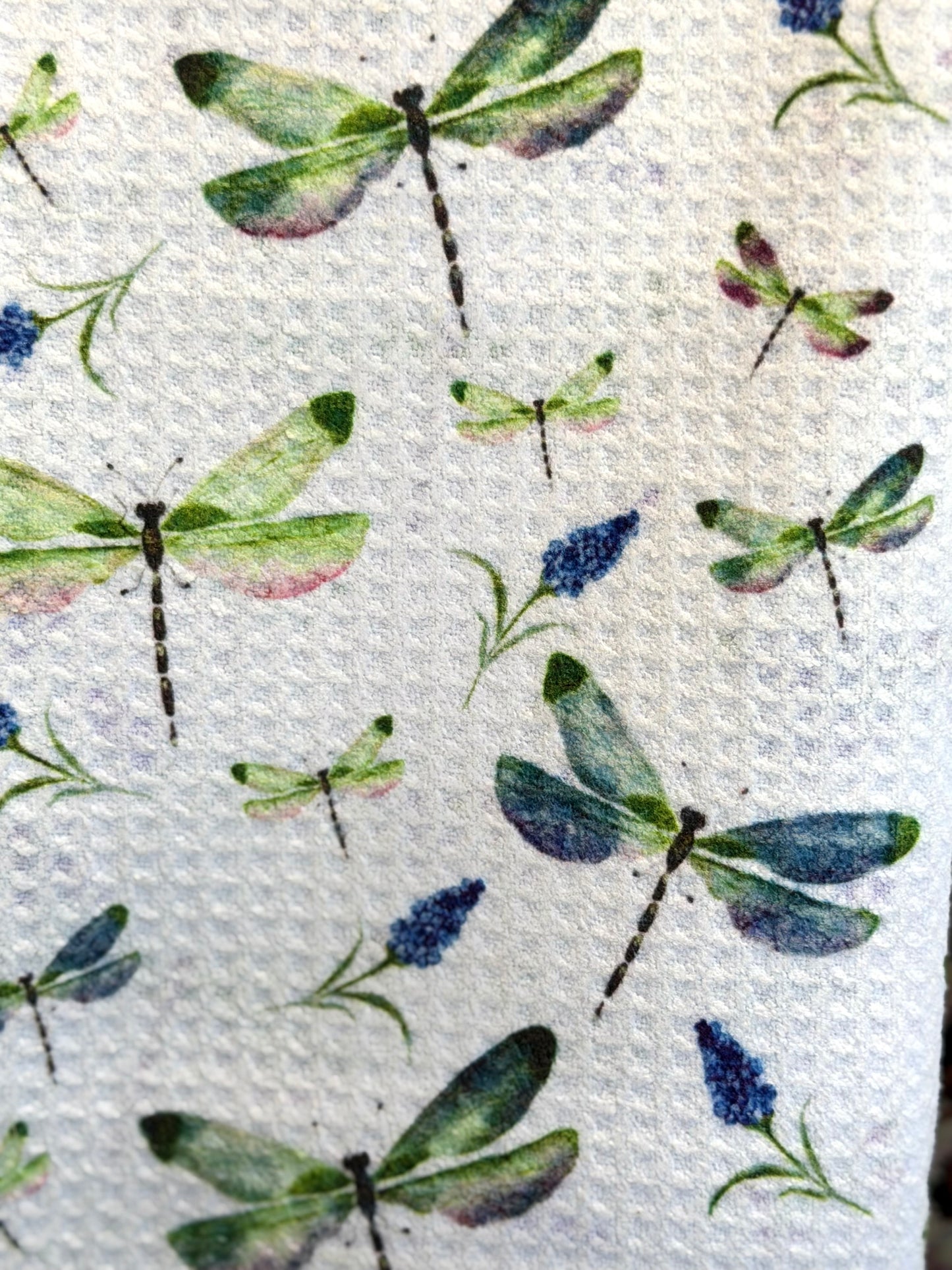 Dragonfly Garden - Double Sided - Hand Towel