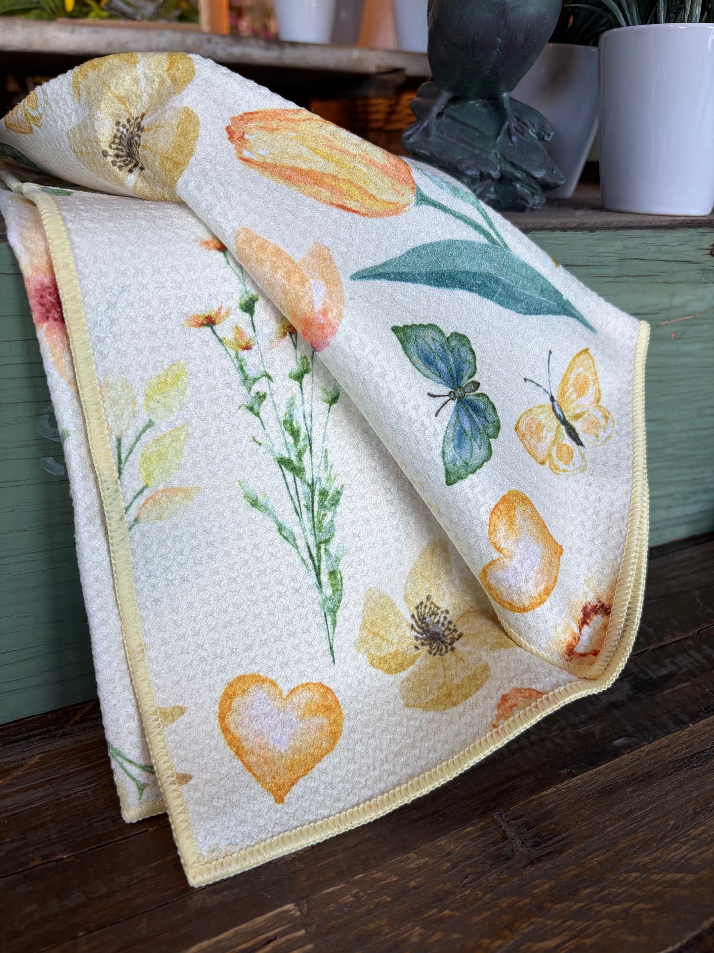 Spring Garden - Double Sided - Hand Towel - Room and Porch