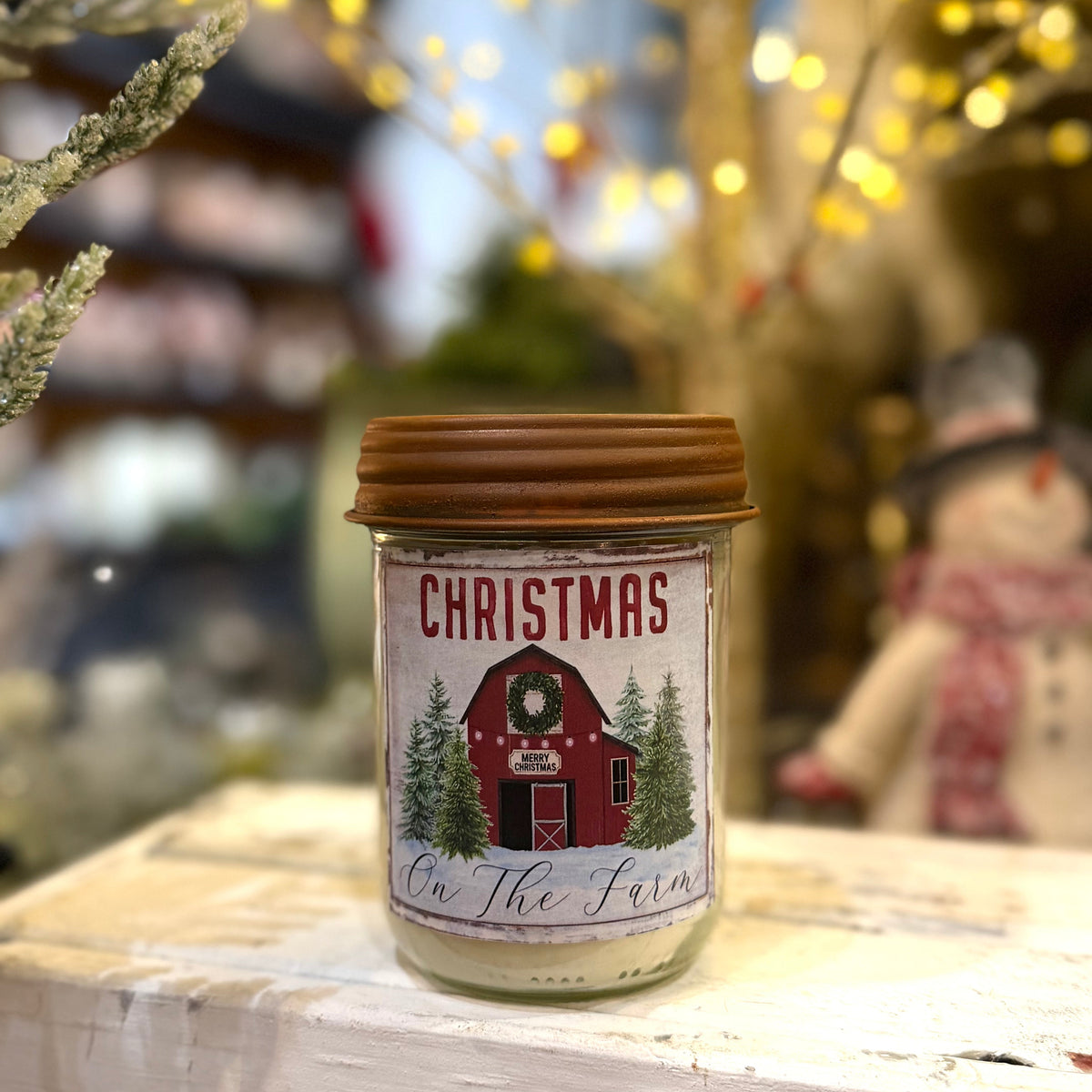 Christmas On The Farm Candle