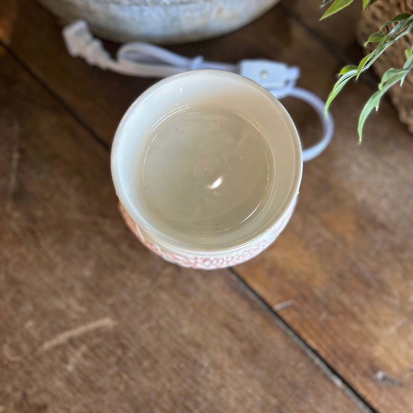 Pink Flower Ceramic Wax Warmer