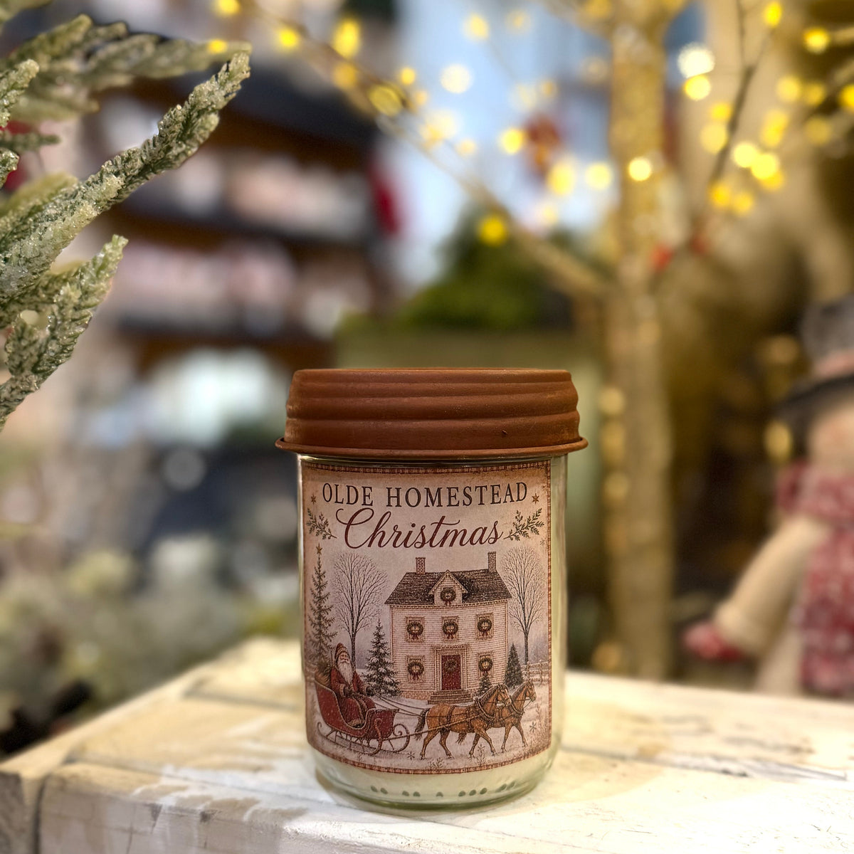 Olde Homestead Christmas Candle