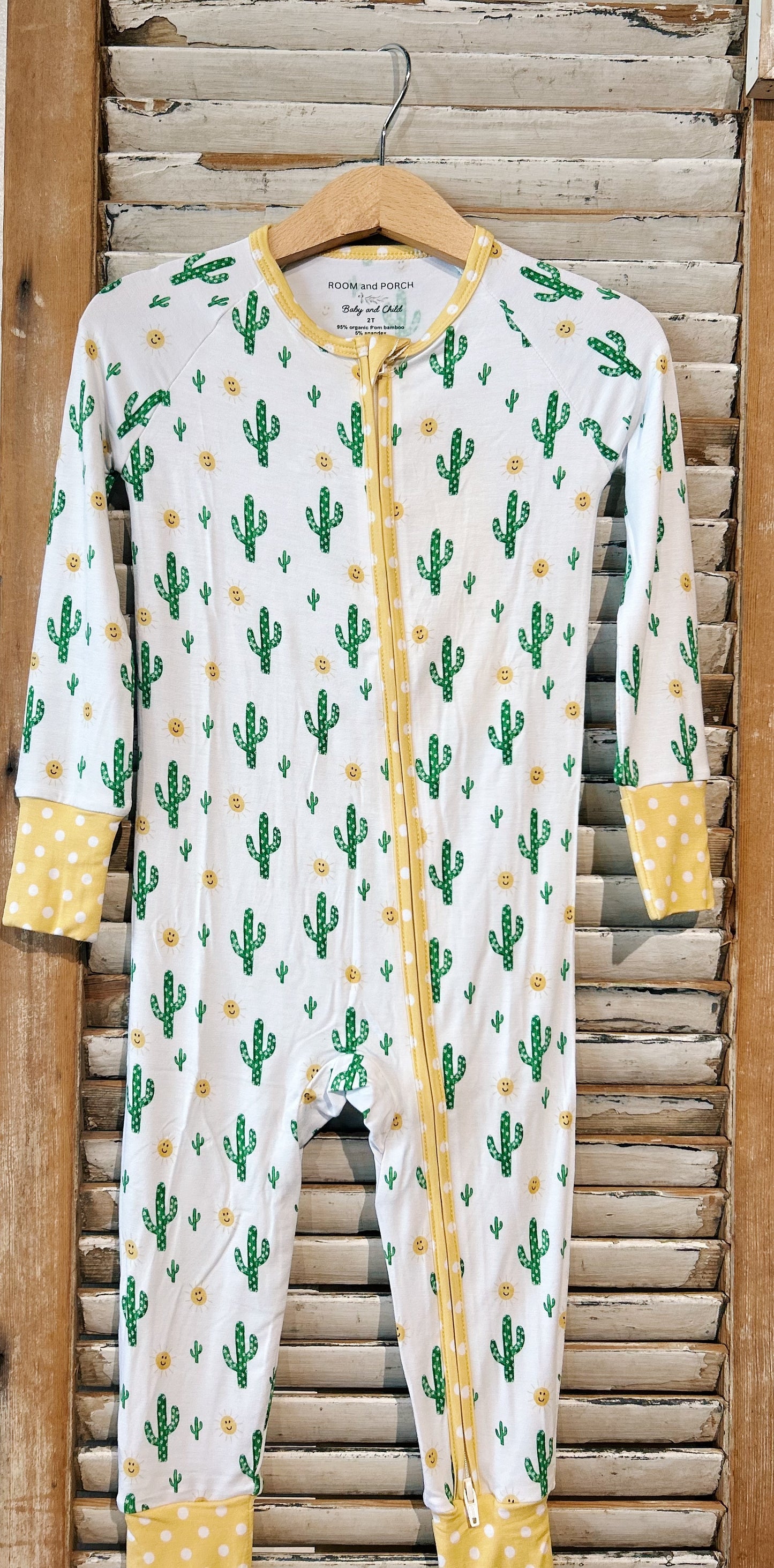 Baby Sunshine Cactus Print Zippy