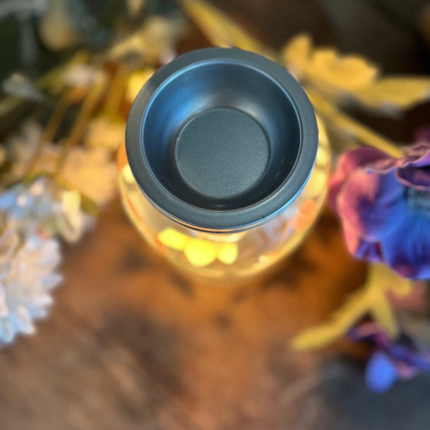 Floral Mason Jar Wax Warmer