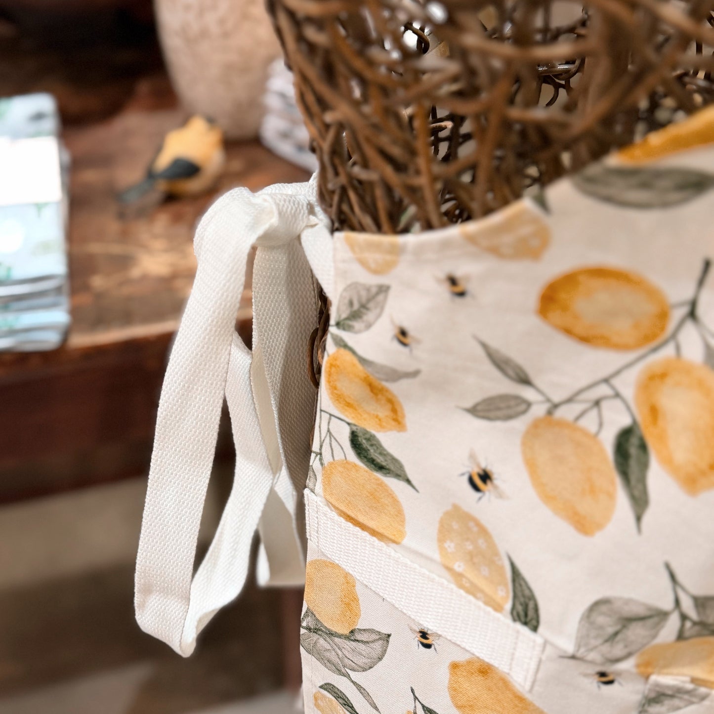 Lemons and Bees Apron - Room and Porch