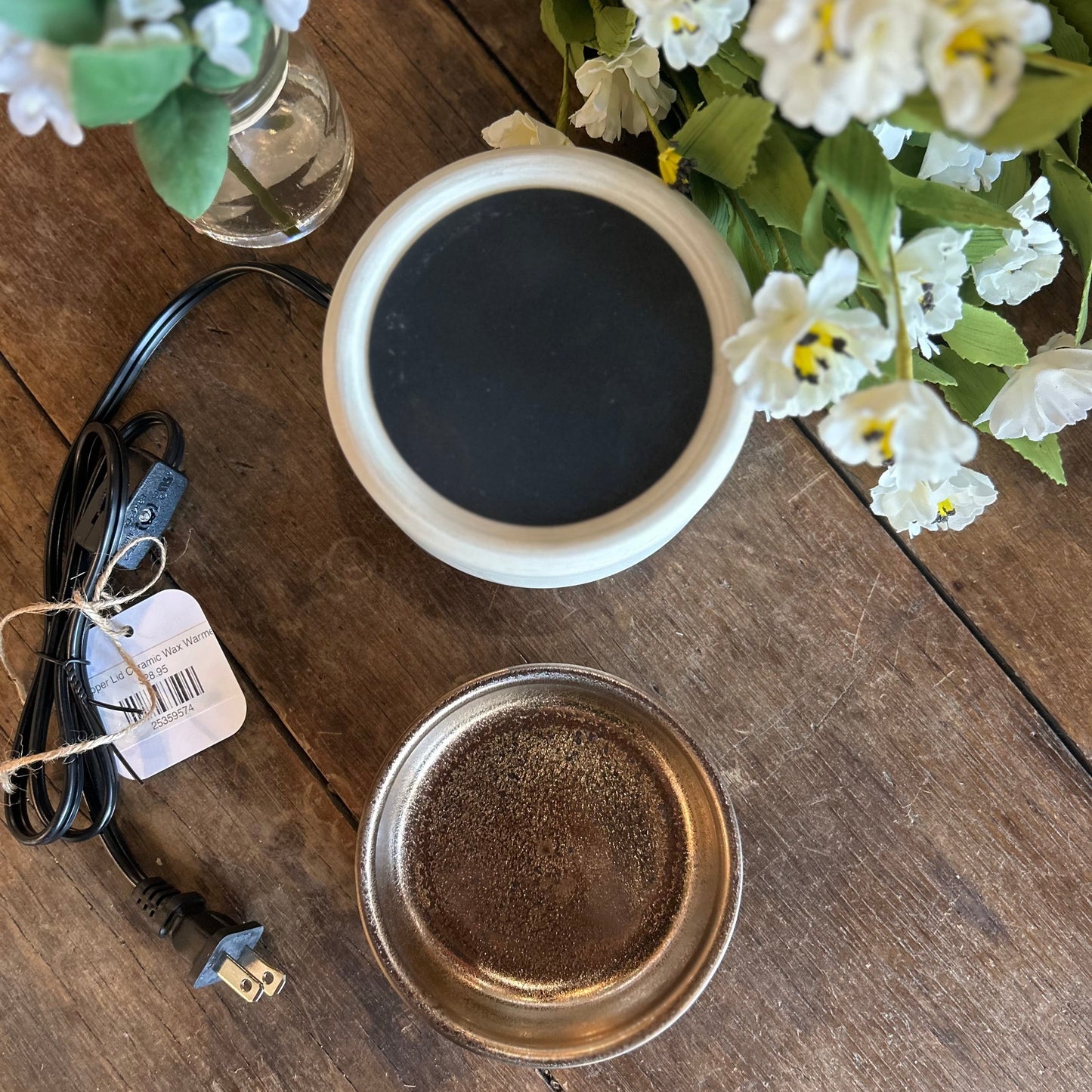 Copper Lid Ceramic Wax Warmer