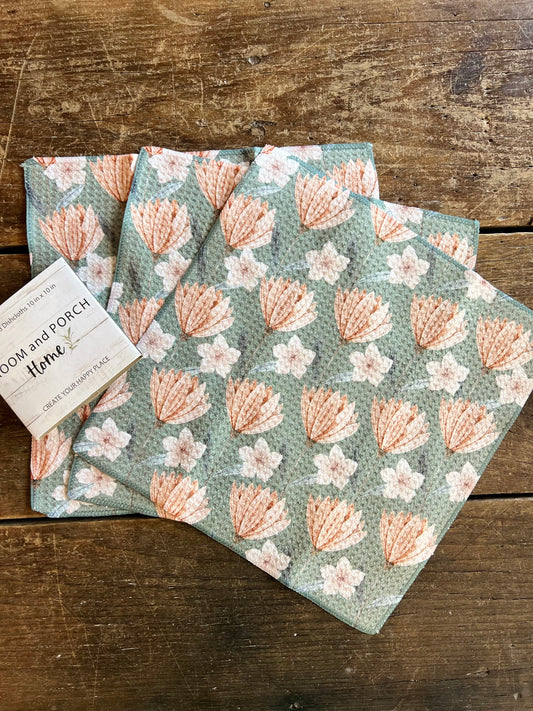 Serenity Green - Set of 3 Dishcloths