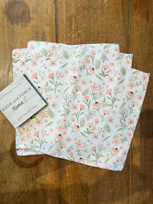 Precious Pink - Set of 3 Dishcloths