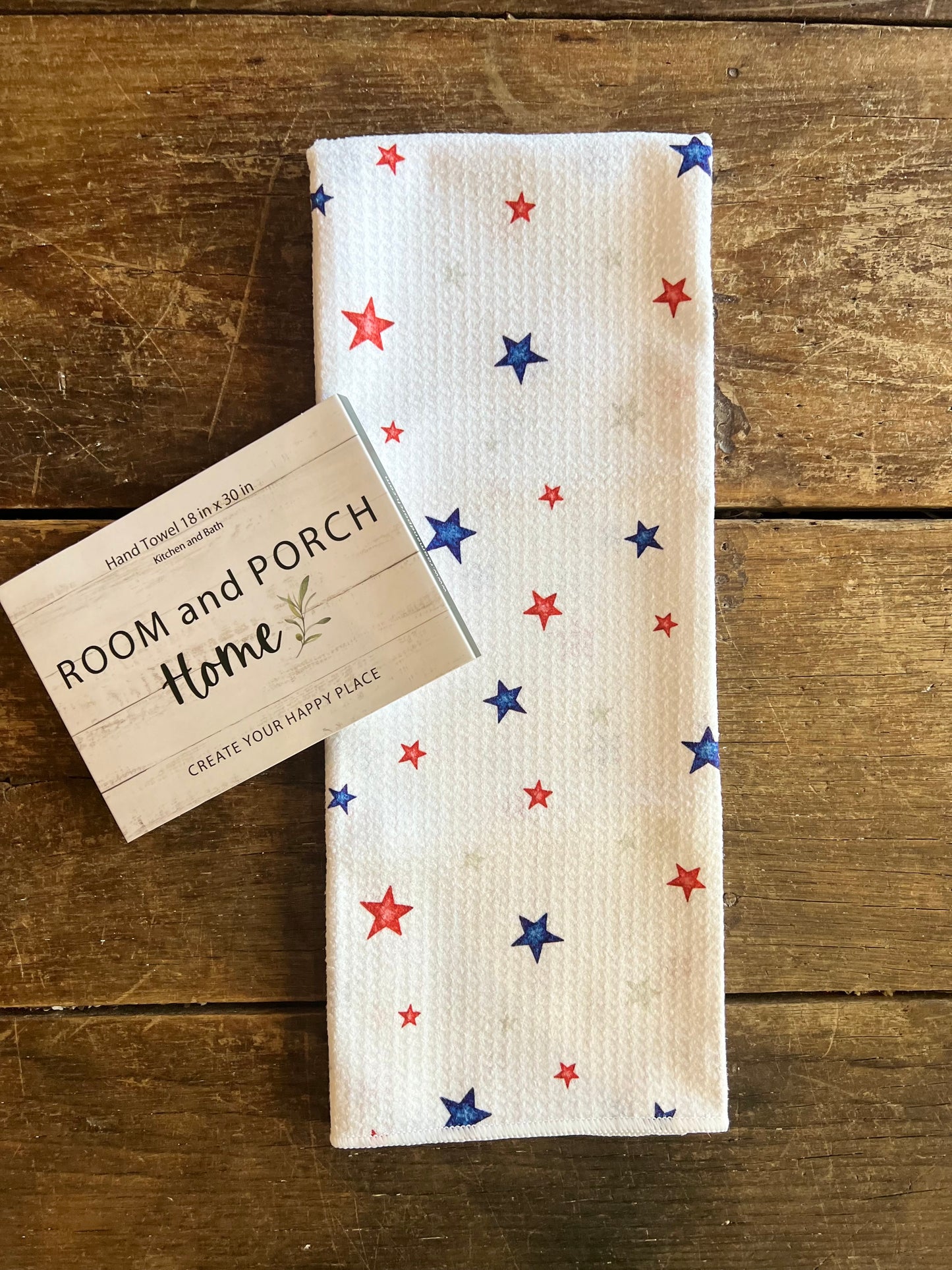 Patriotic Stars - 2 sided - Hand Towel