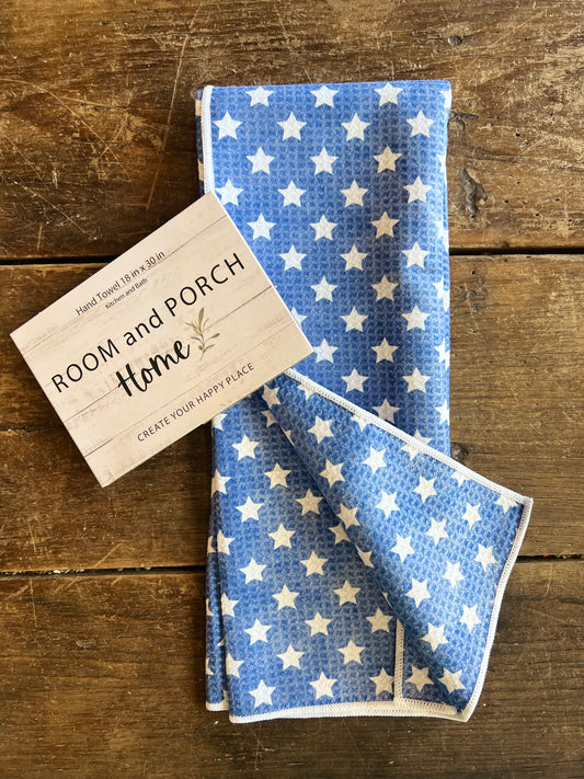 Blue Stars - 2 sided - Hand Towel