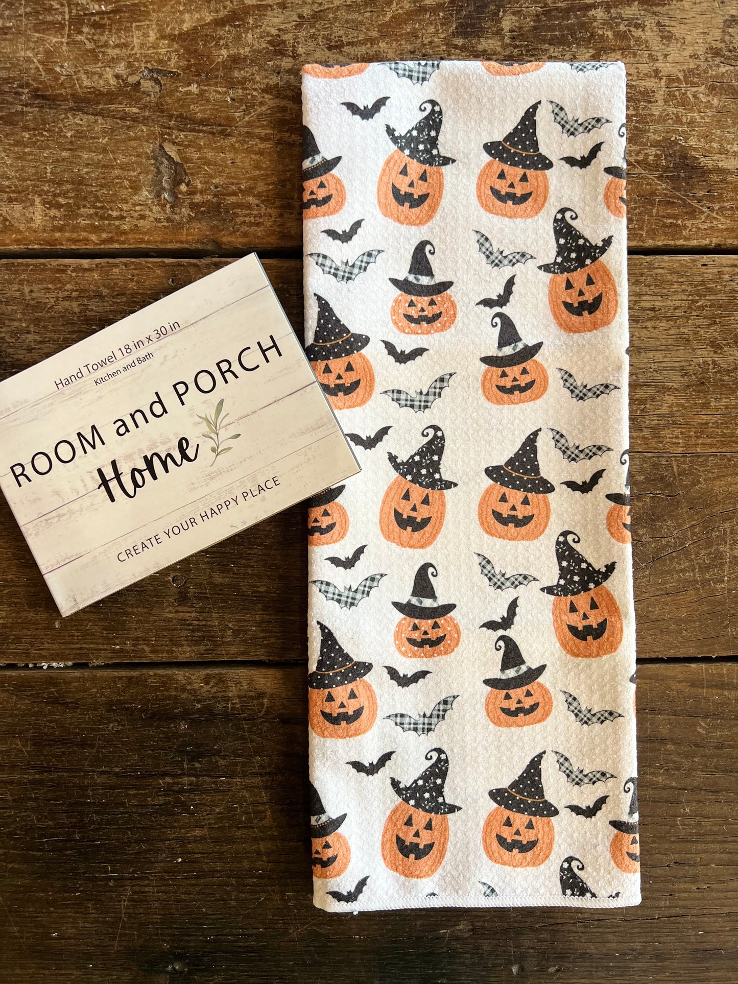 Witchy Pumpkins - Double Sided - Hand Towel