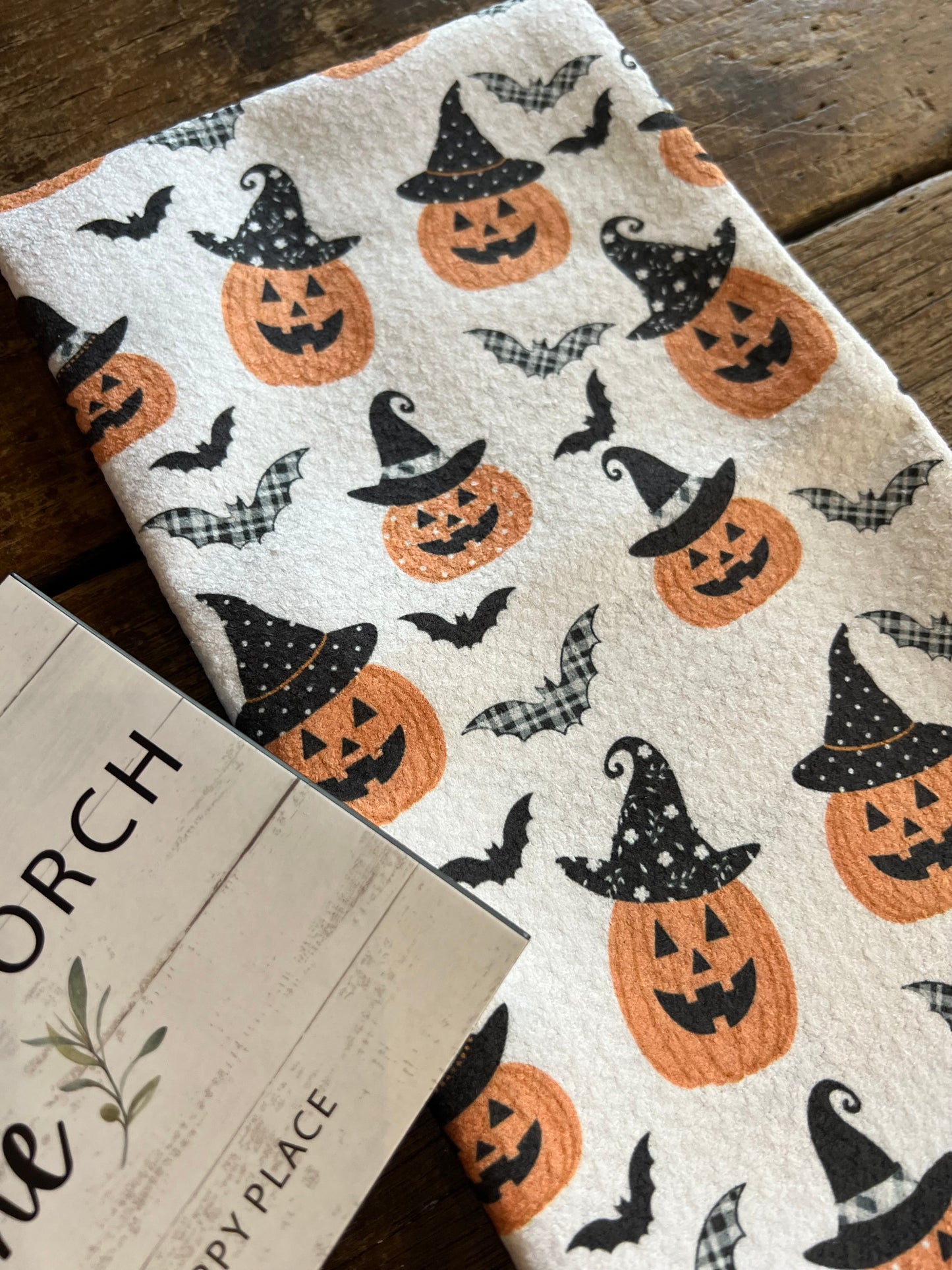 Witchy Pumpkins - Double Sided - Hand Towel