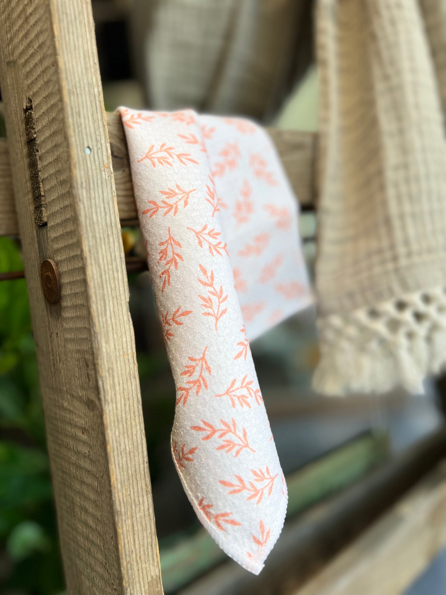 Coral Leaves - Double Sided - Hand Towel