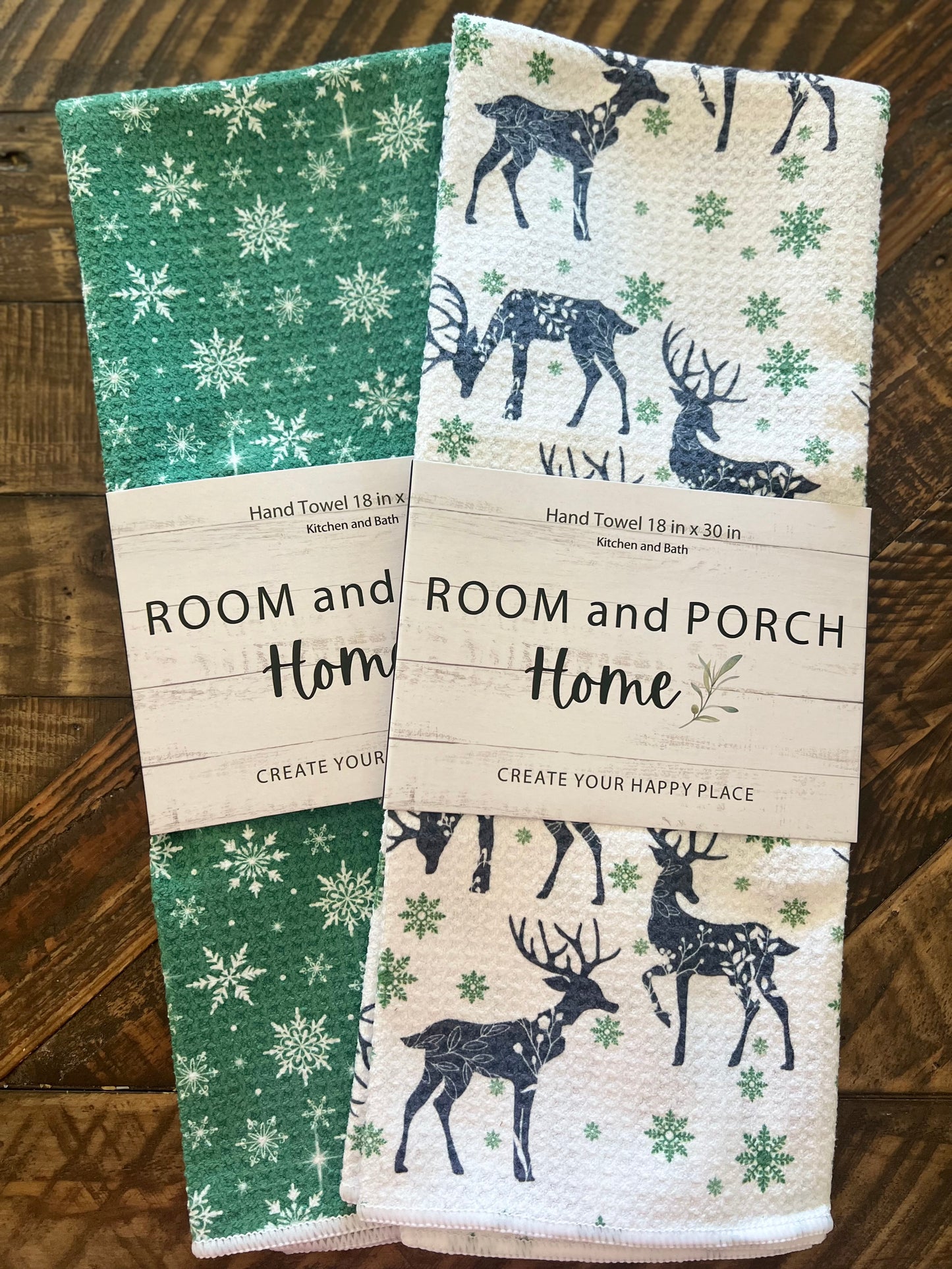 Winter Snowflakes - Double Sided - Hand Towel