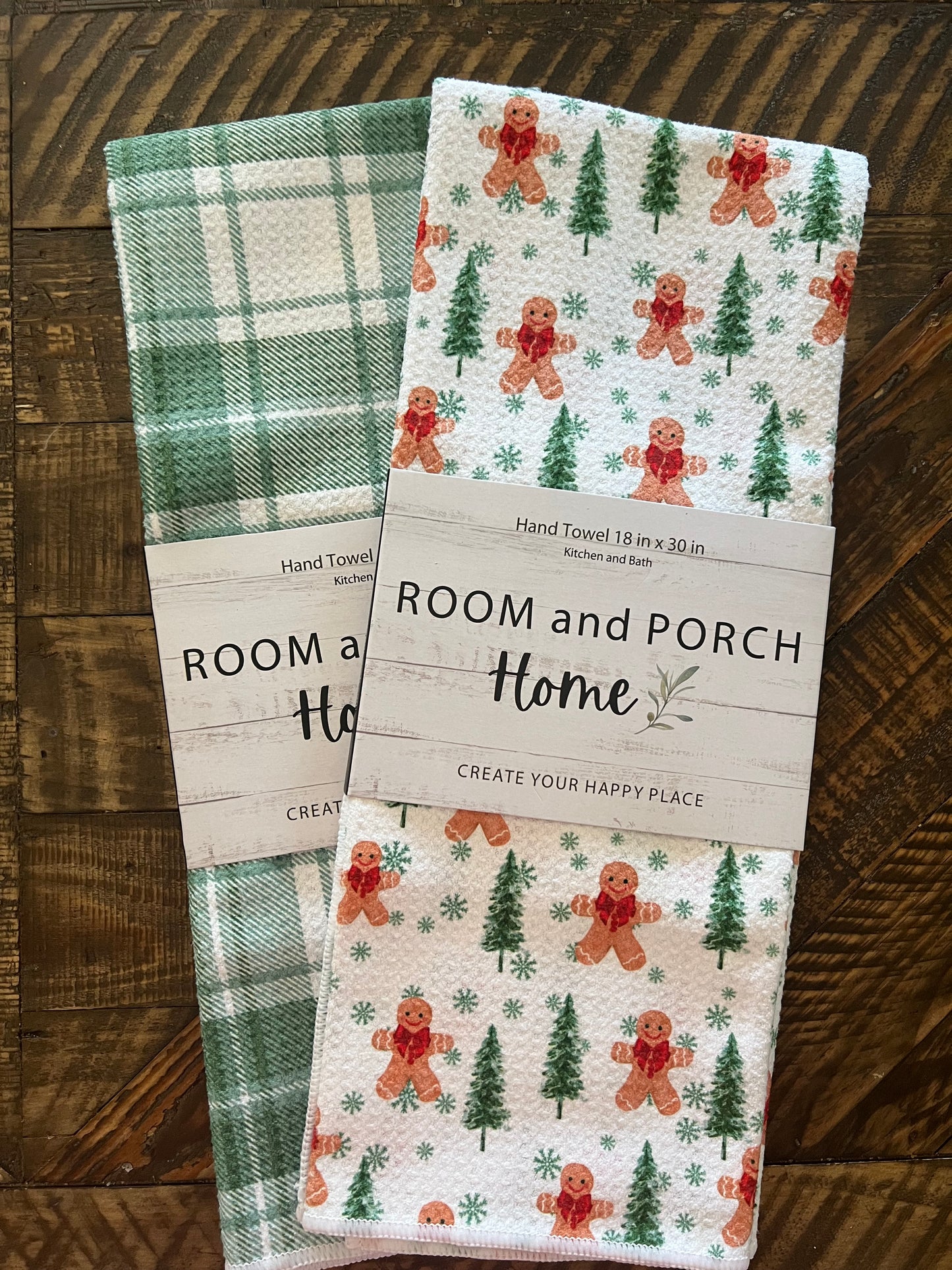 Gingerbread Forest - Double Sided - Hand Towel