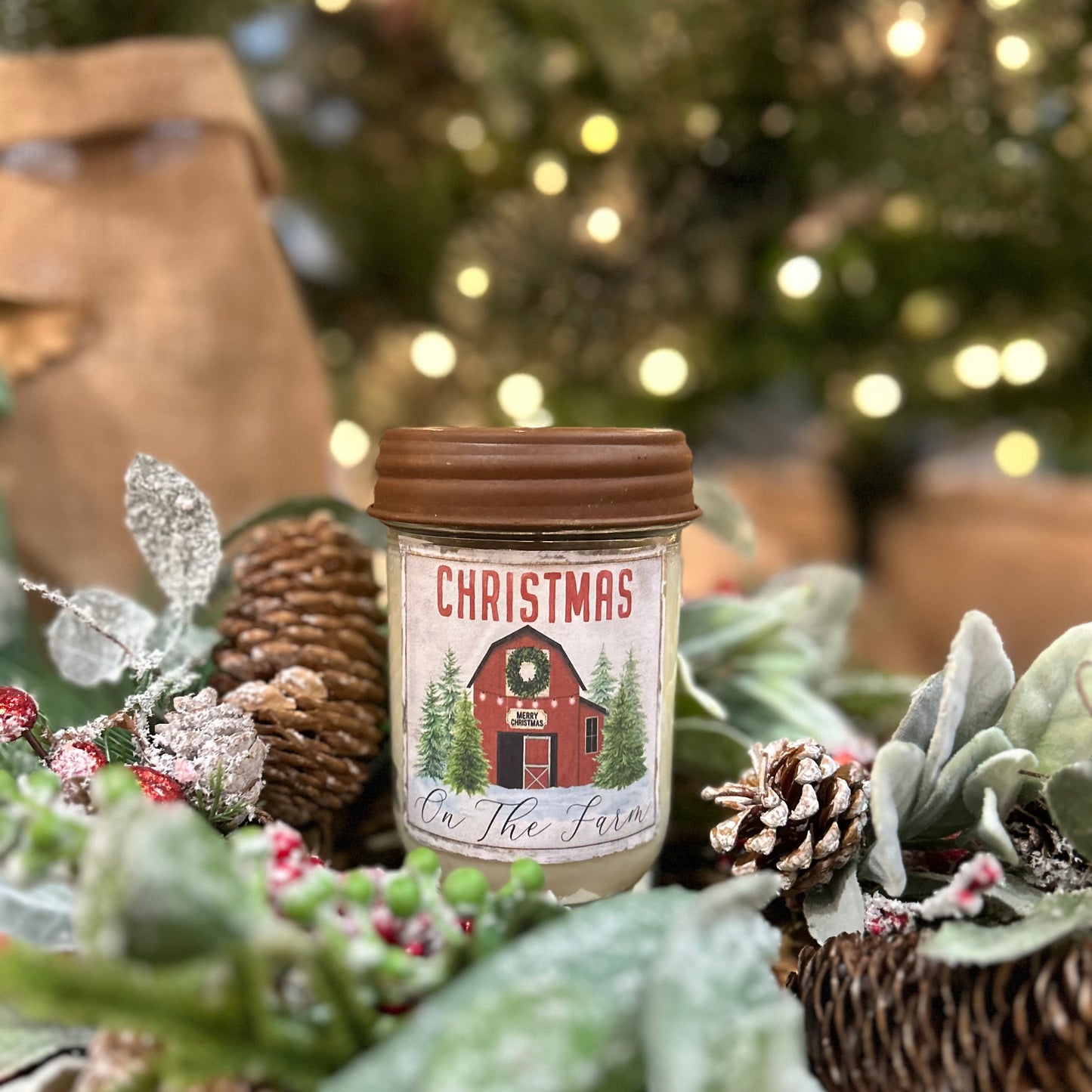 Christmas On The Farm Candle