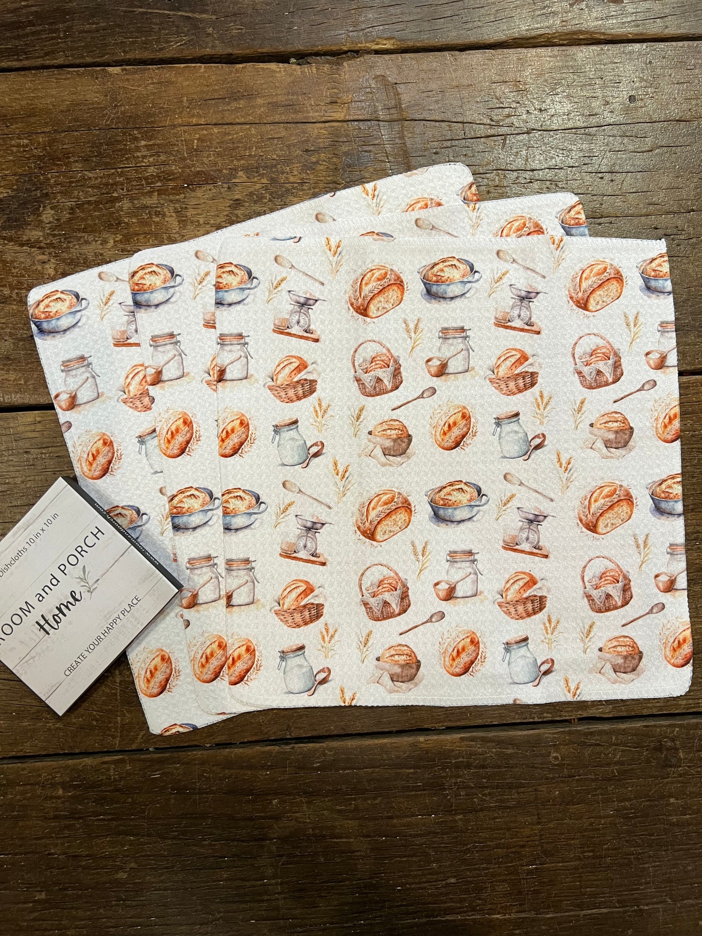 Sourdough - Set of 3 Dishcloths