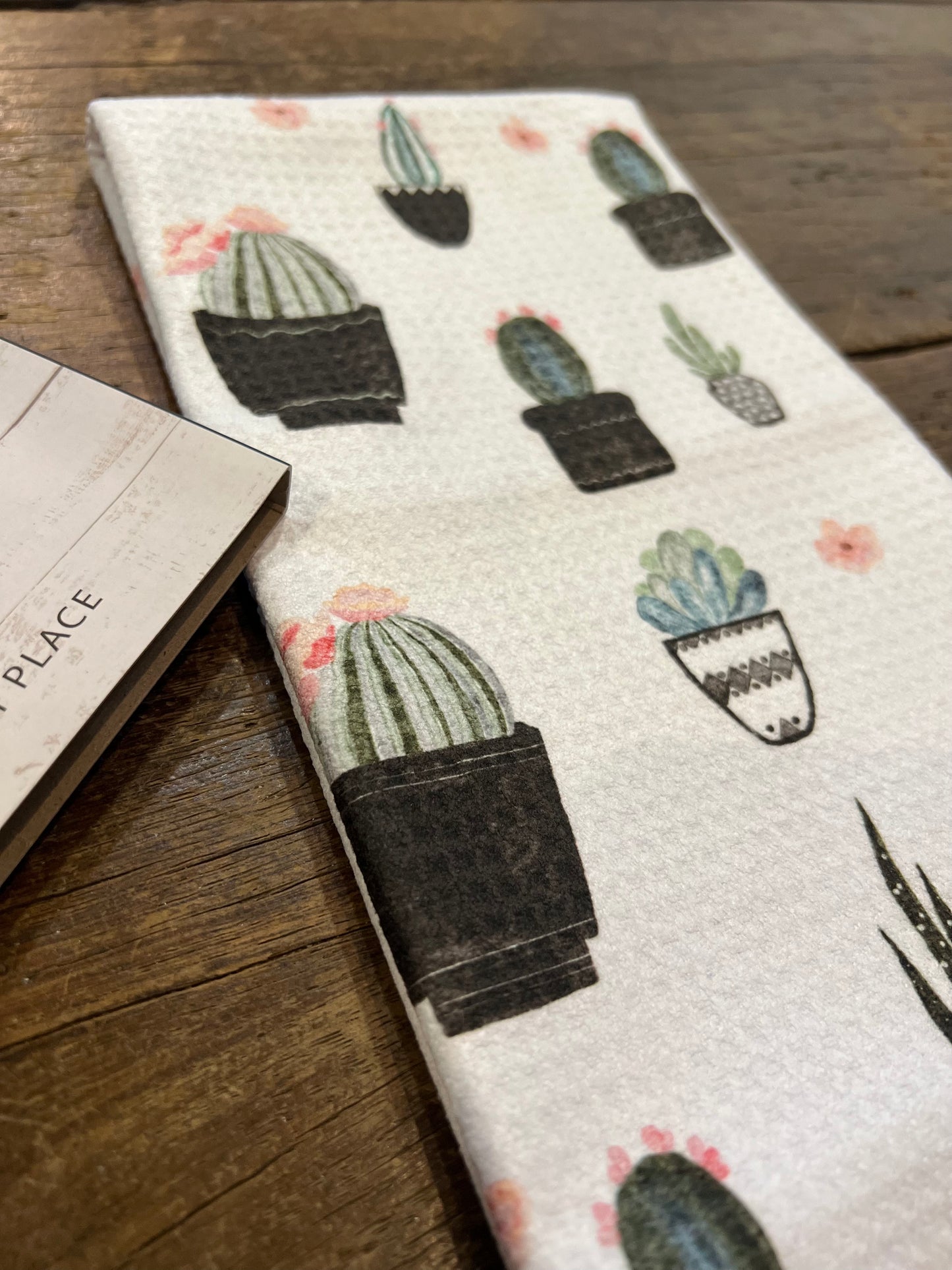 Cactus in Pots - Hand Towel