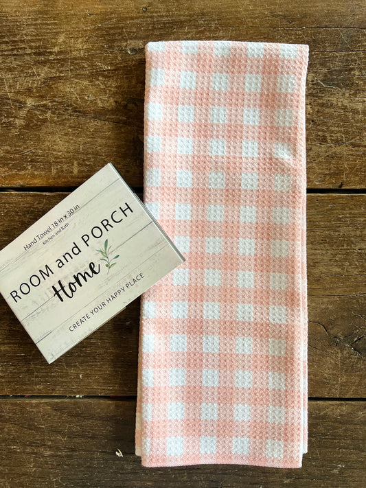 Spring Gingham- Hand Towel