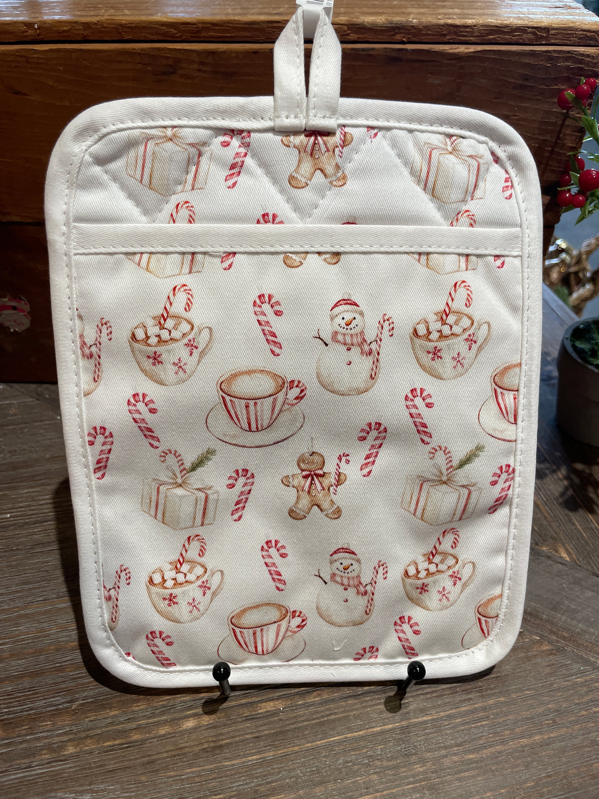 Candy Cane Lane Pocket Oven Mitt