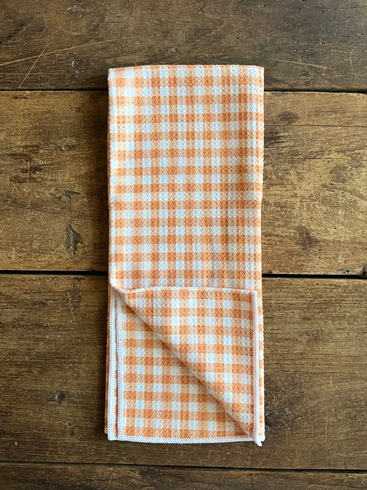Pumpkin Pie Gingham - Double Sided - Hand Towel