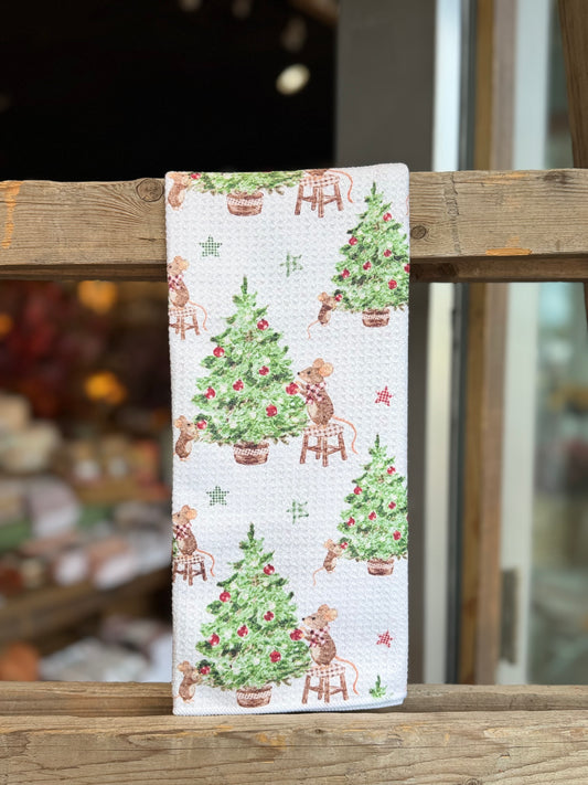Twas' The Mouse Before Christmas - Double Sided - Hand Towel