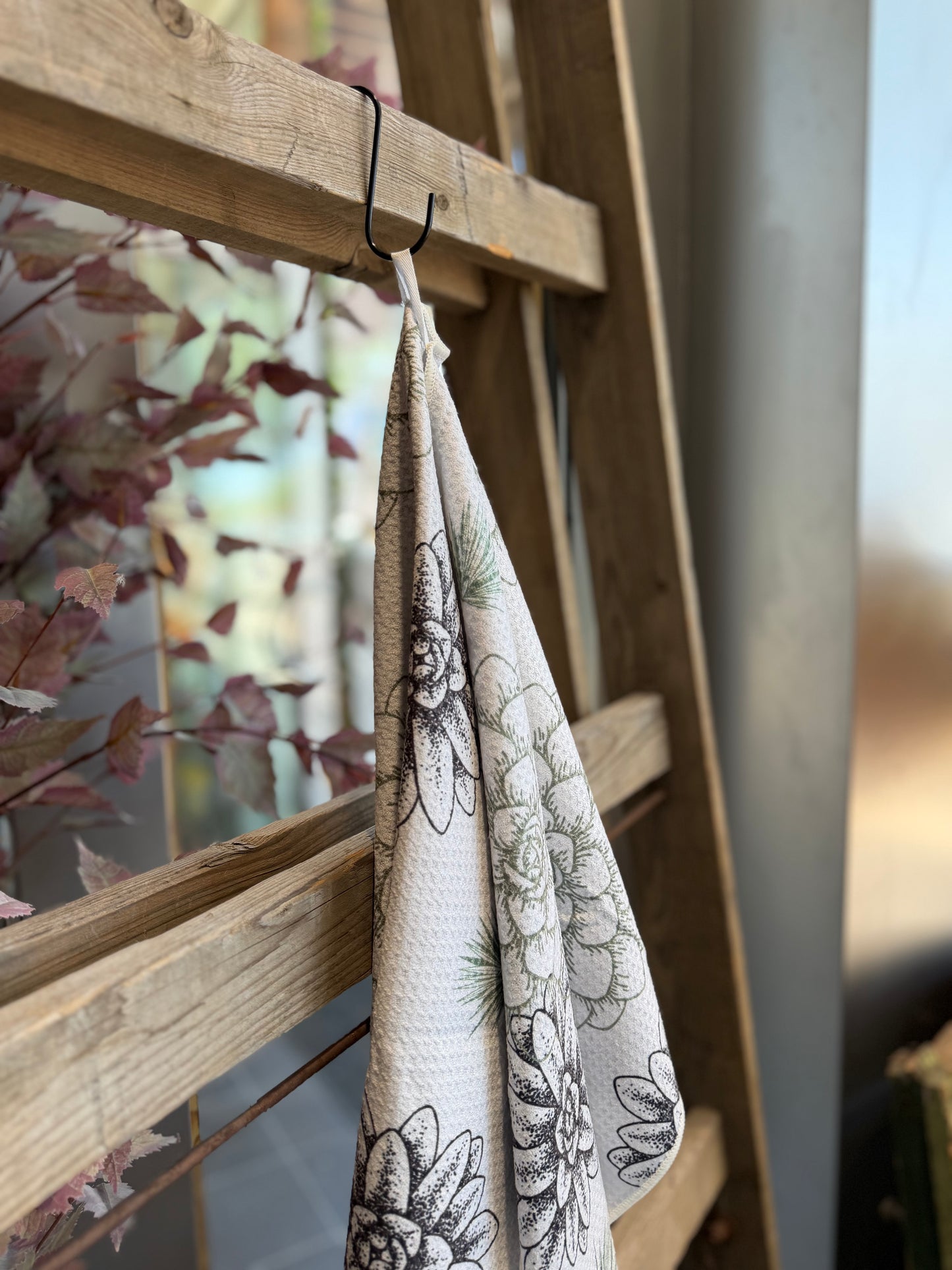 Sedona Succulent - Double Sided- Hand Towel
