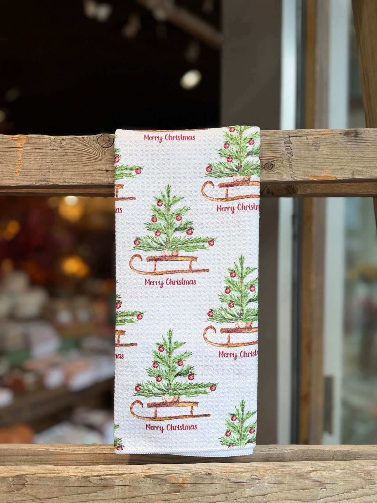 Vintage Merry Christmas - Double Sided - Hand Towel