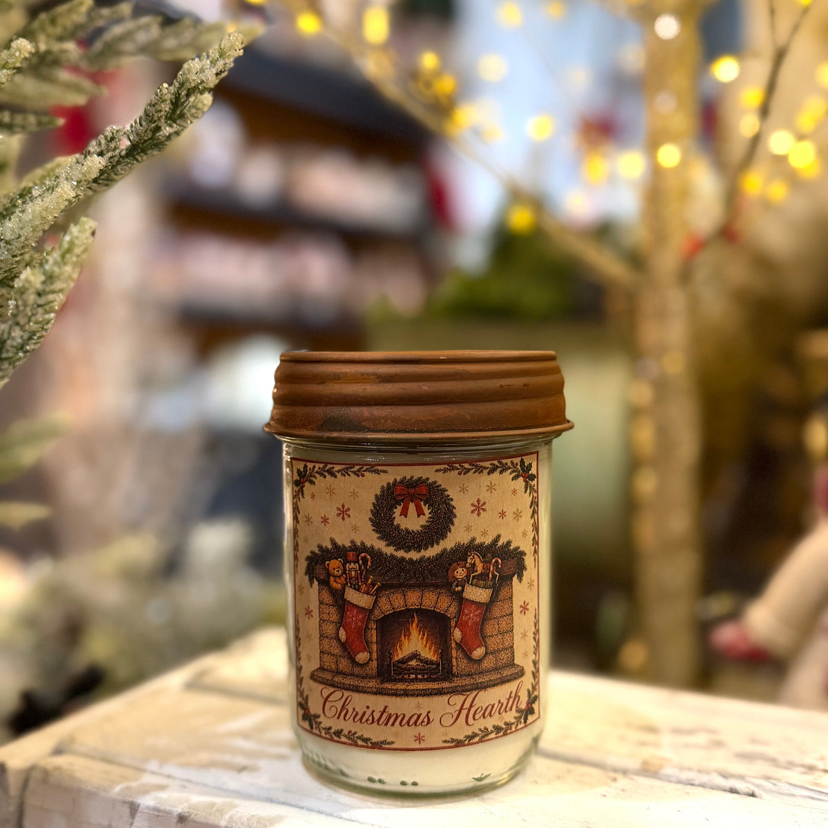 Christmas Hearth Candle