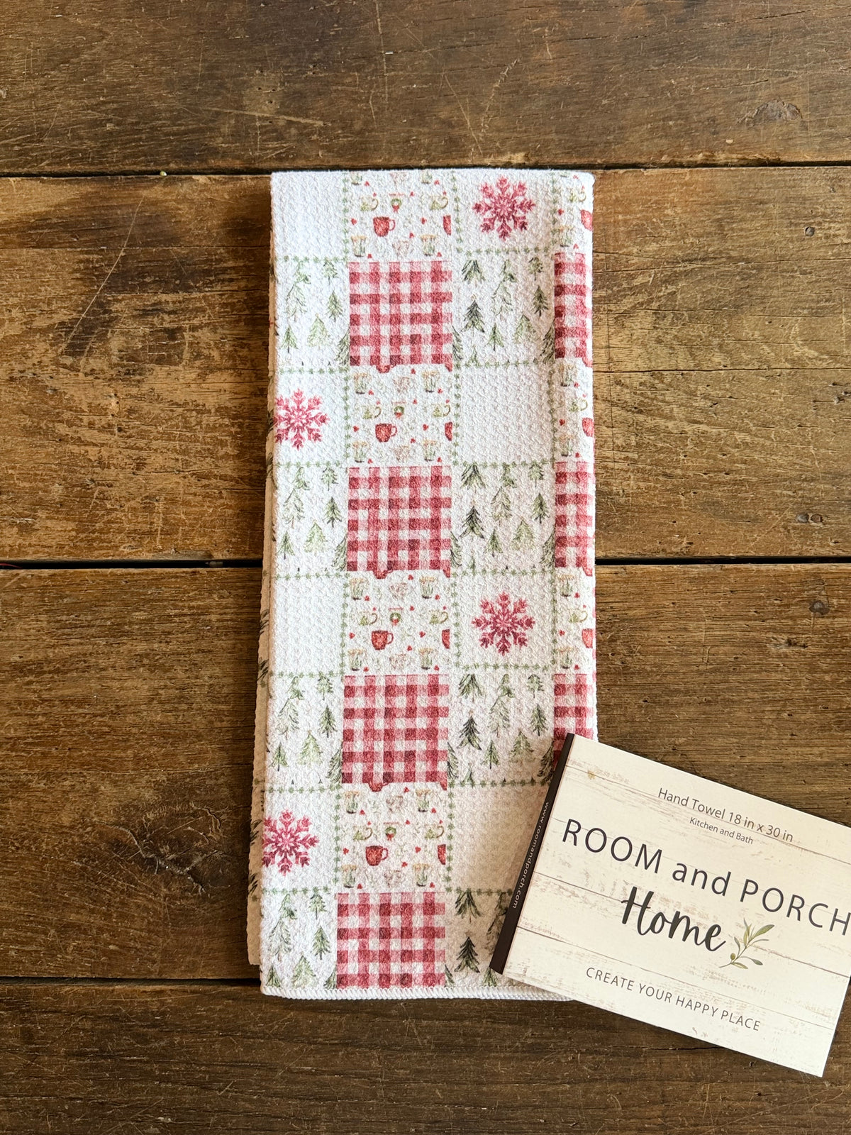 Holiday Patchwork - Double Sided - Hand Towel