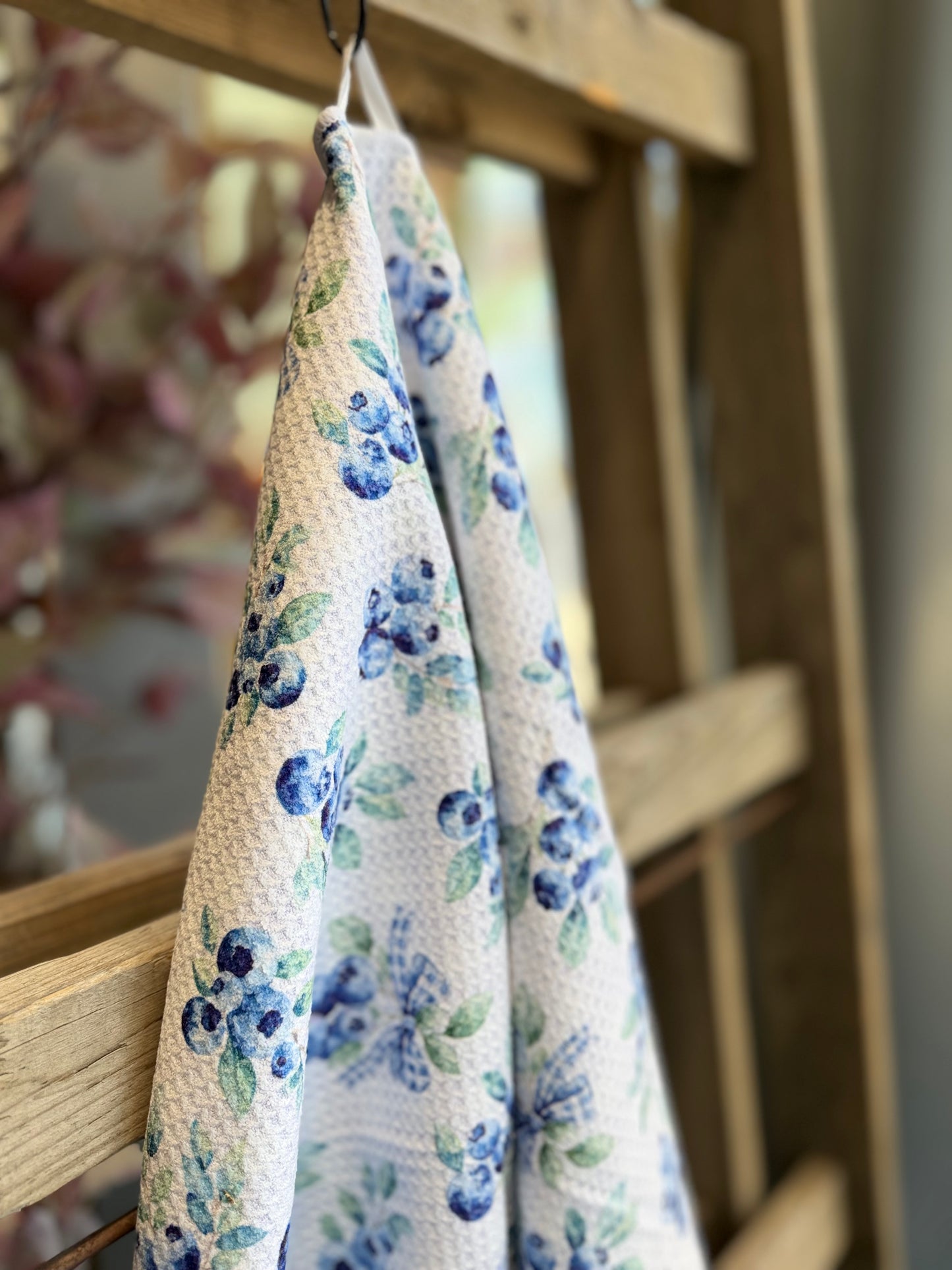 Blueberries - Double Sided - Hand Towel