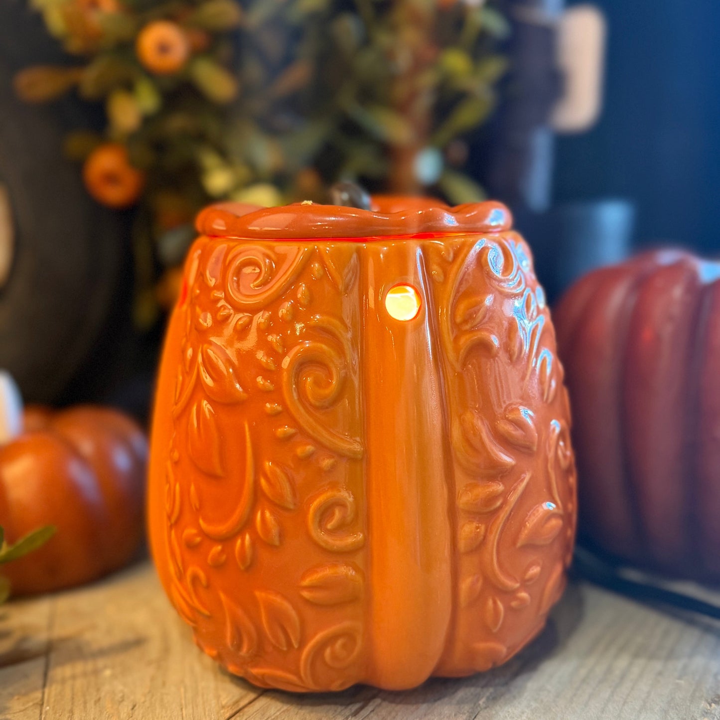 Swirly Pumpkin Wax Warmer