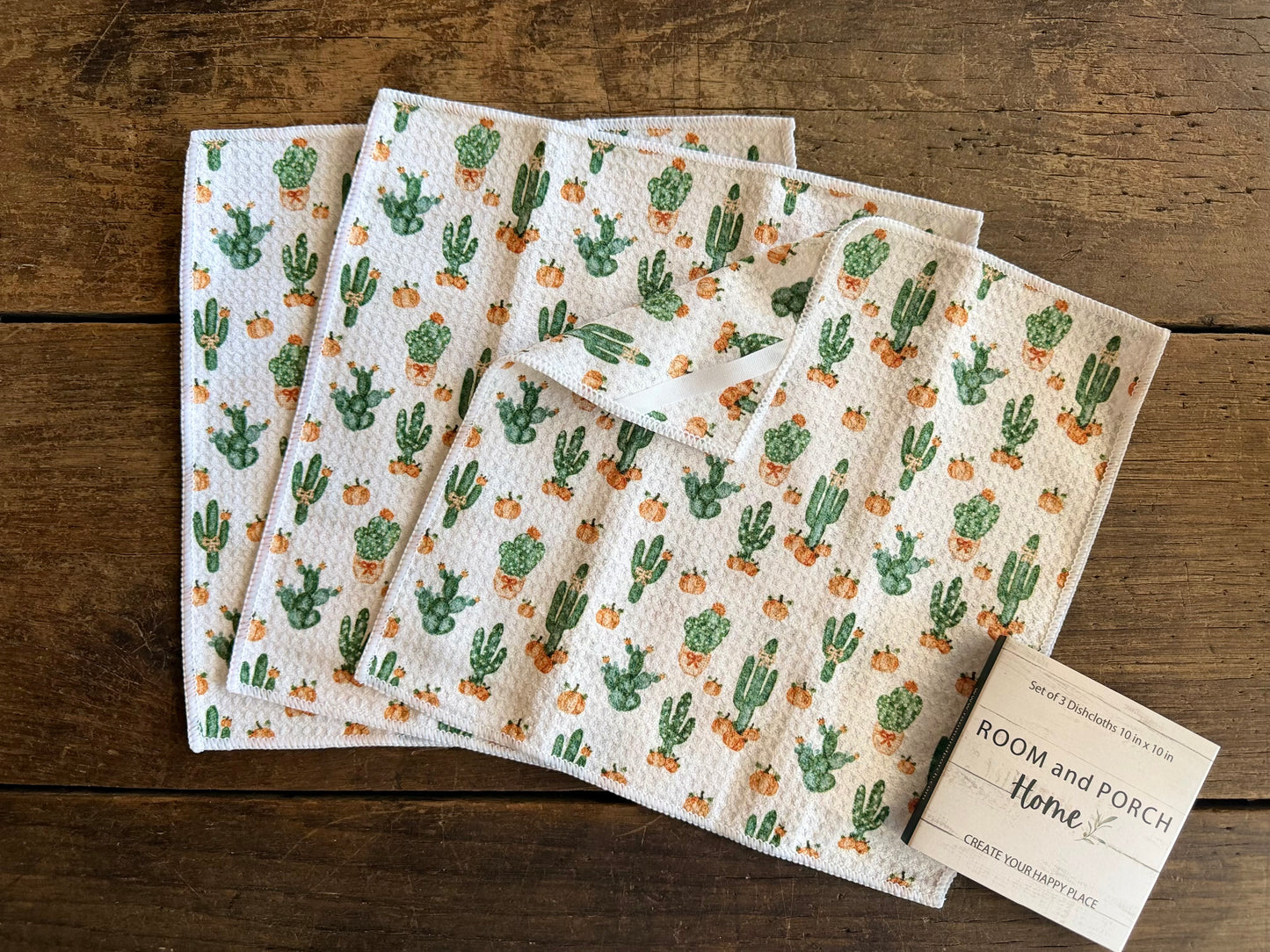 Desert Harvest - 2 Sided - Set of 3 Dishcloths