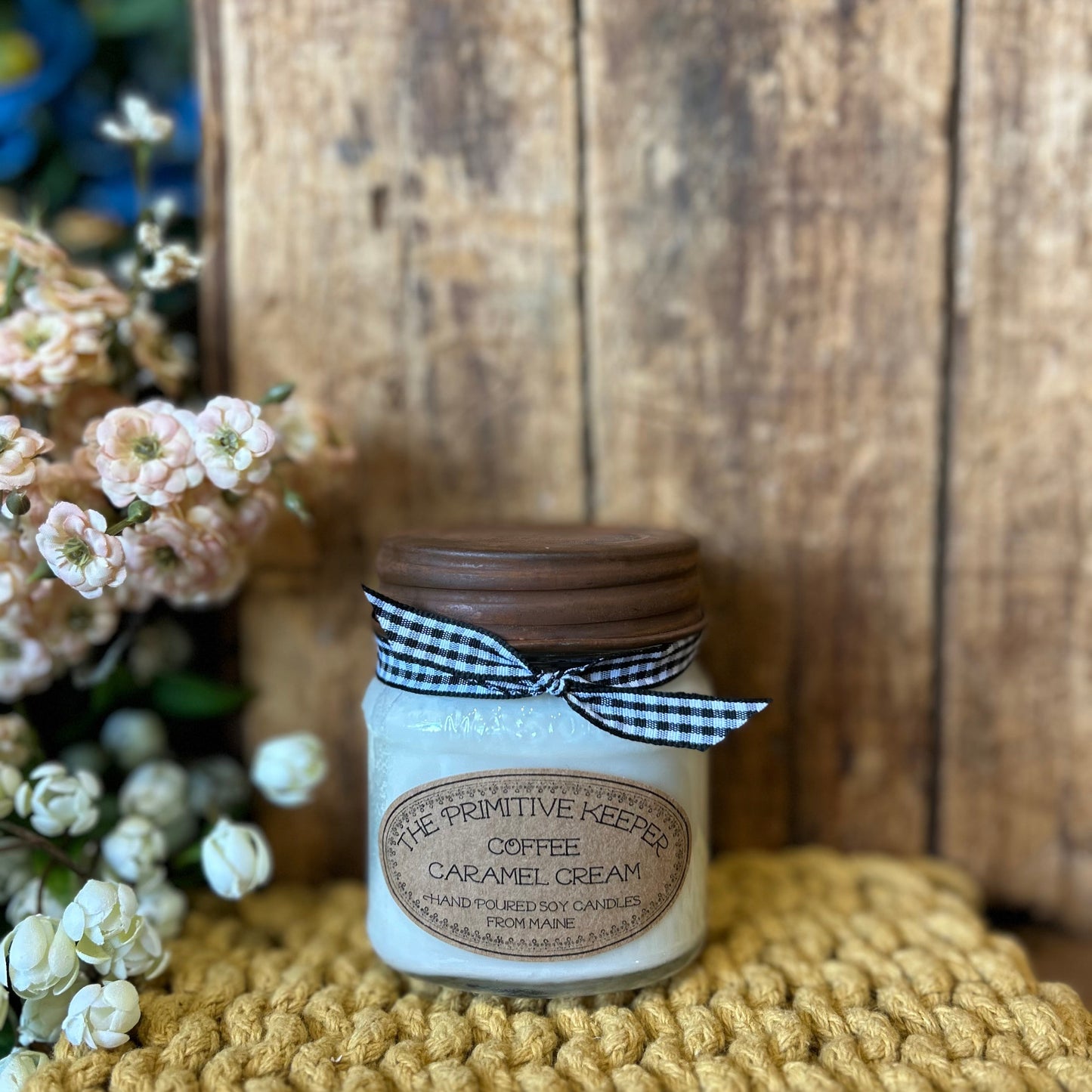 Coffee Caramel Cream 8oz Candle - Room and Porch 