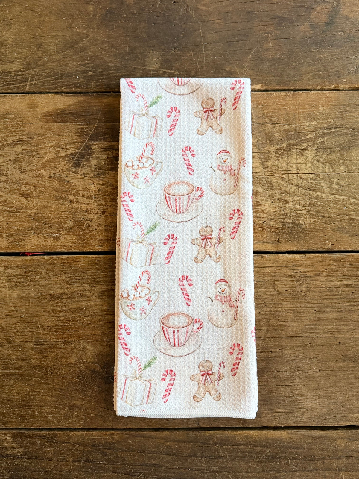 Candy Cane Lane - Double Sided - Hand Towel