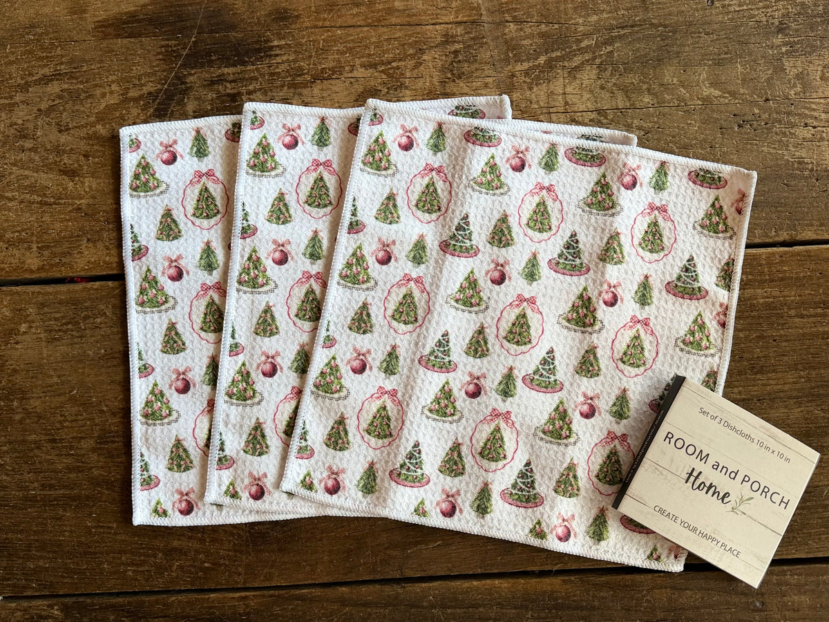 Nostalgic Noel - 2 Sided - Set of 3 Dishcloths
