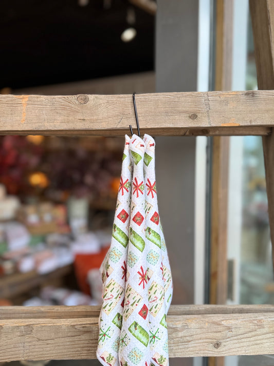 Christmas Presents - 2 sided - Set of 3 Dishcloths