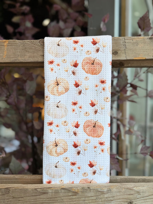 Harvest Pumpkin Patch - Double Sided - Hand Towel