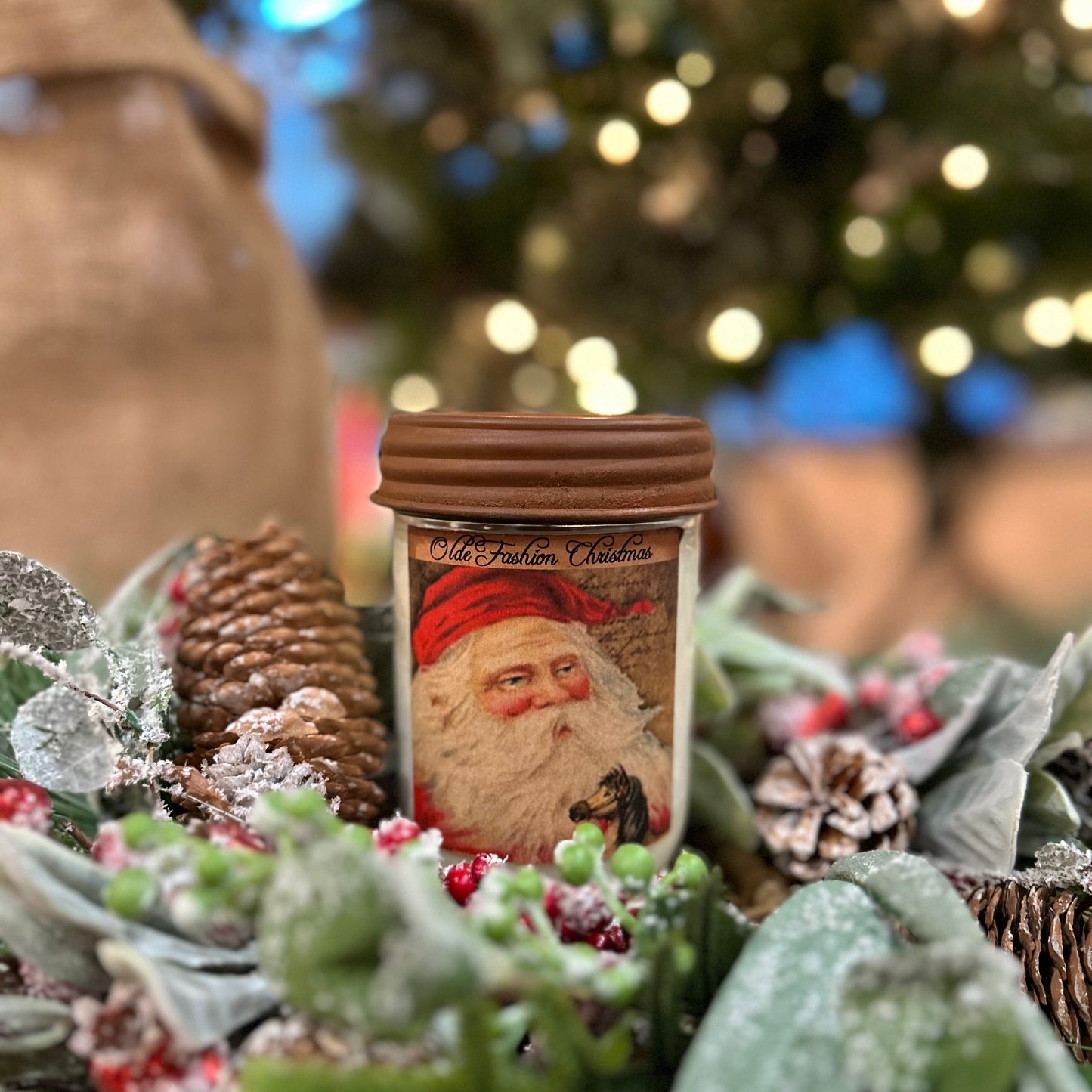 Olde Fashion Christmas Candle