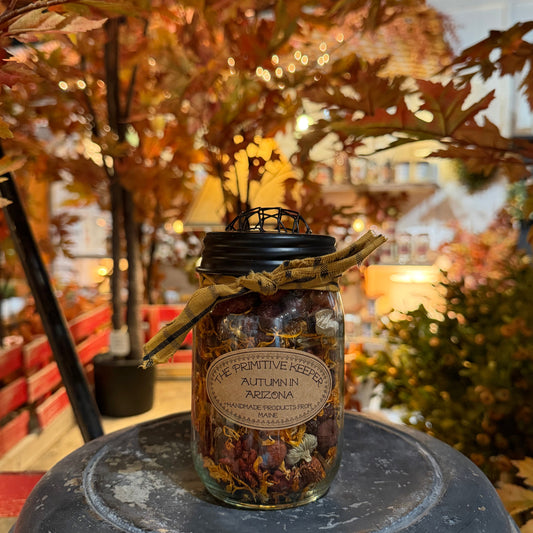 Autumn in Arizona Primitive Potpourri Jar