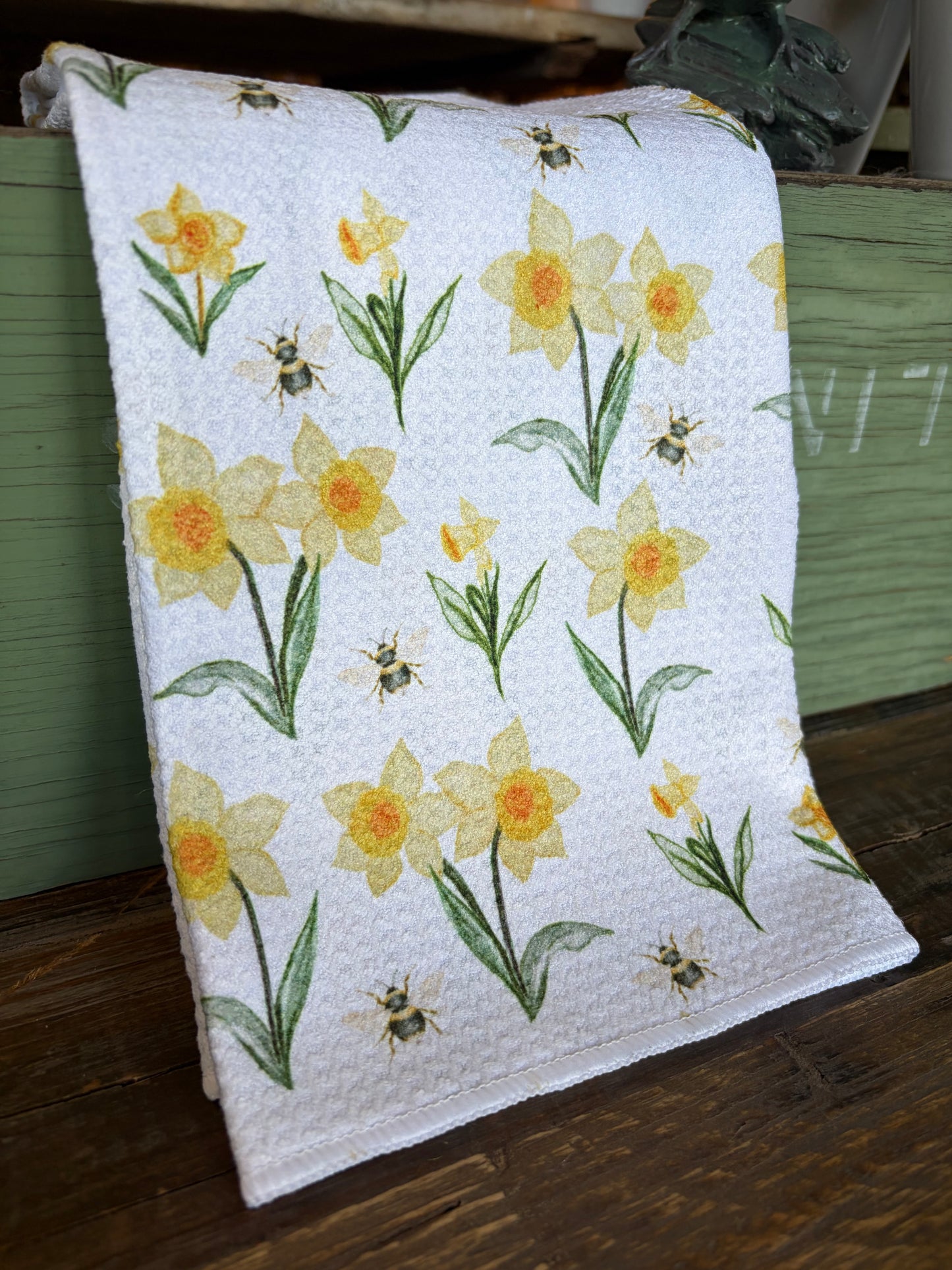 Blooming Daffodils - Double Sided - Hand Towel - Room and Porch 