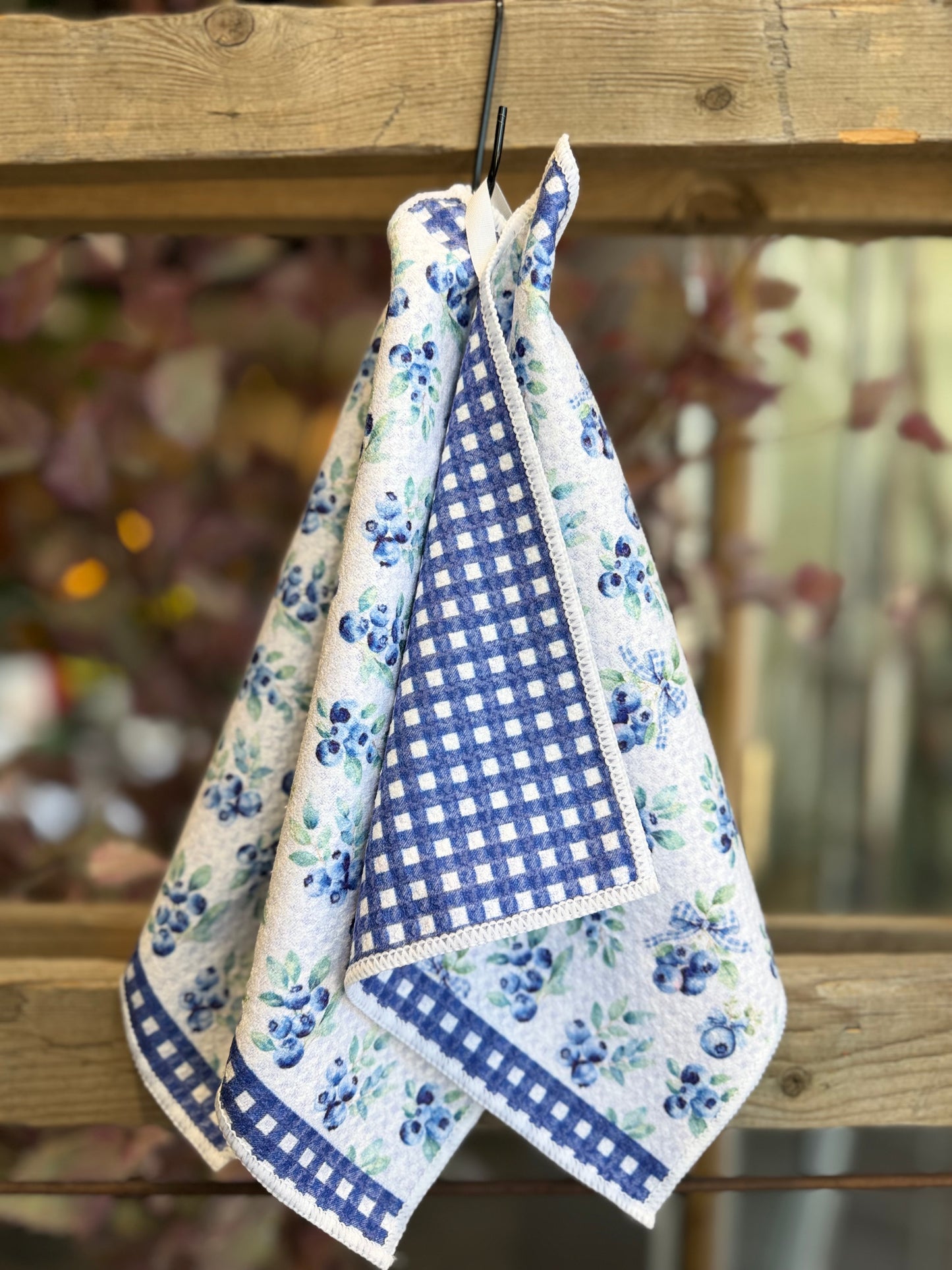 Blueberries - 2 sided - Set of 3 Dishcloths