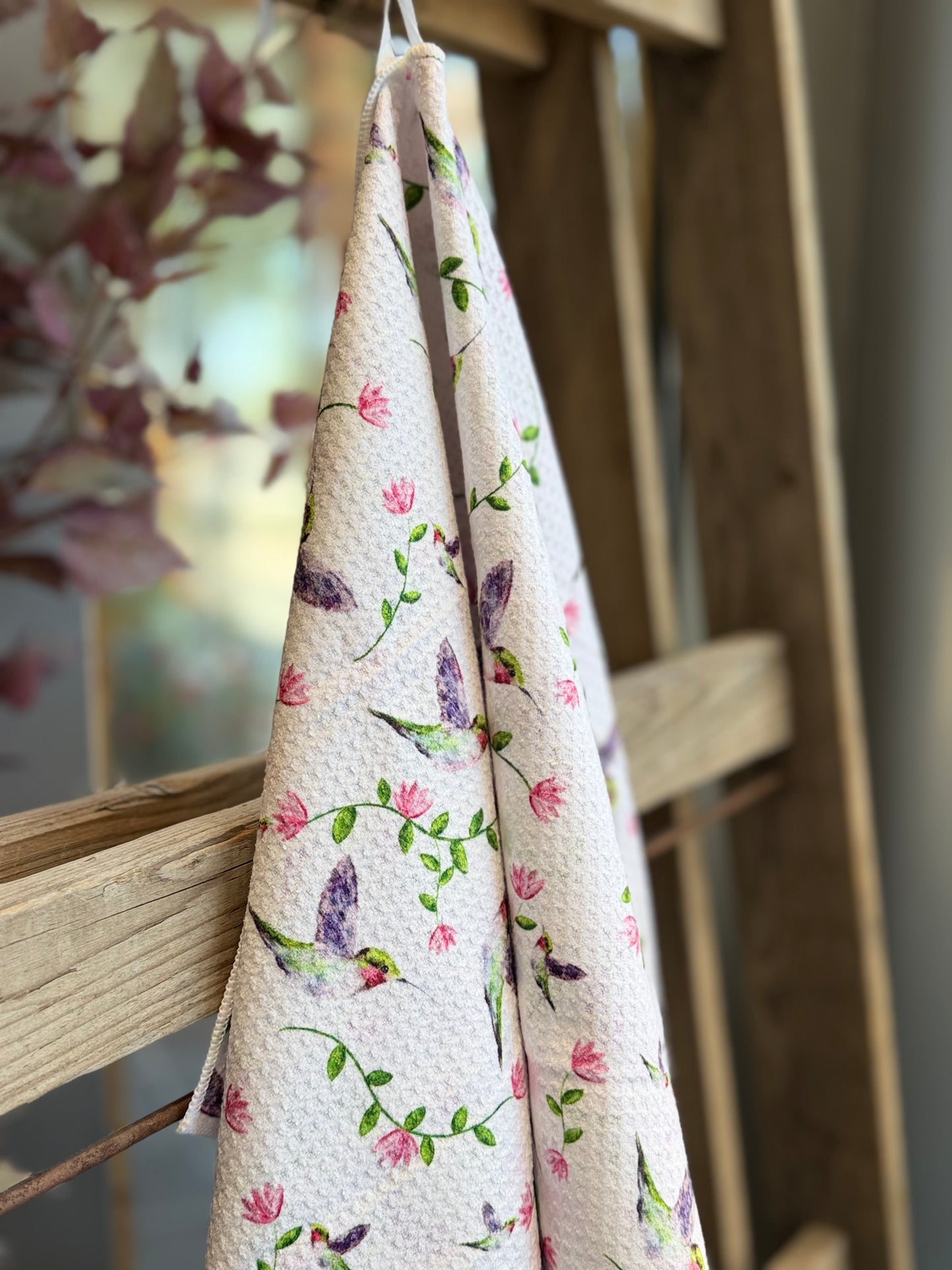 Hummingbird Paradise - Double Sided - Hand Towel